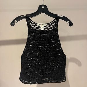 Knitted cropped tank top size medium